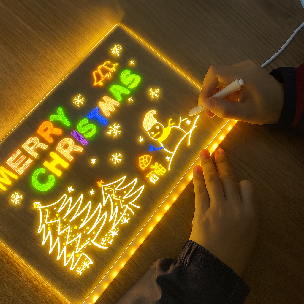 Lumika™ Podświetlana tablica LED, która zamienia rysowanie w magię światła ✨